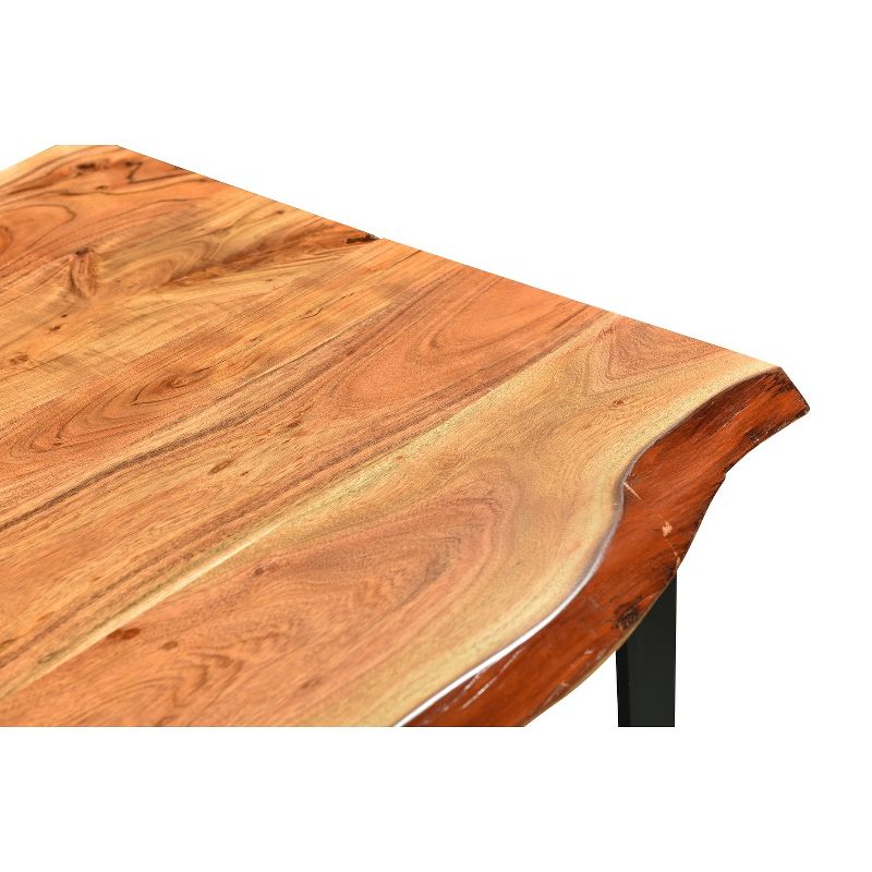 60" Live Edge Dining Table Natural - Timbergirl
