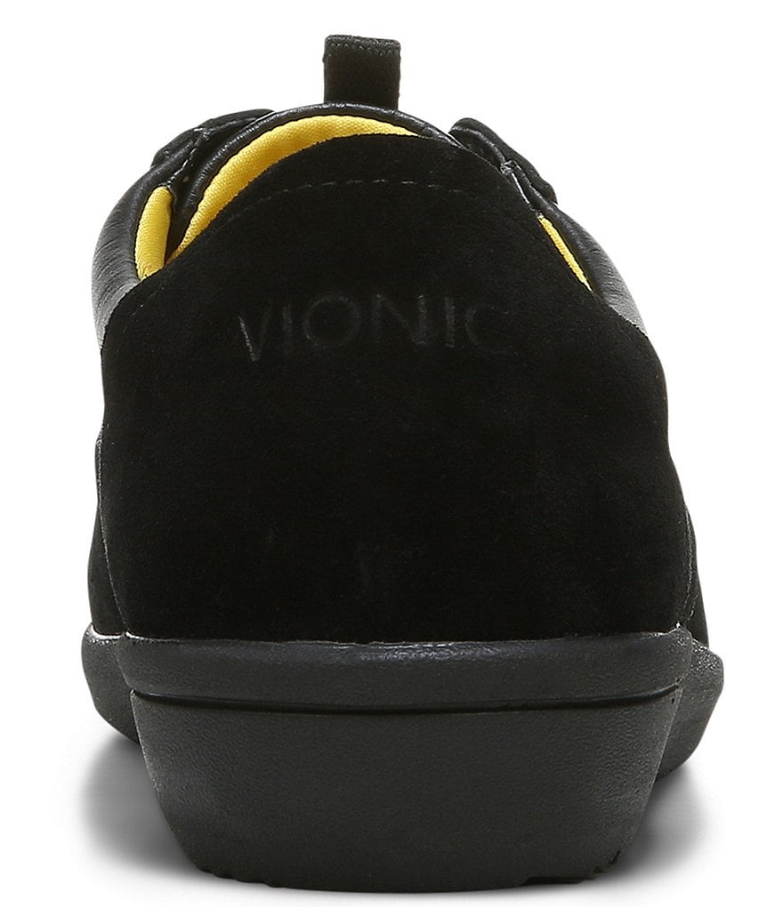 Vionic Karigan Leather And Suede Lace-Up Sneakers