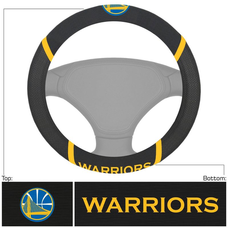NBA Golden State Warriors Embroidered Steering Wheel Cover