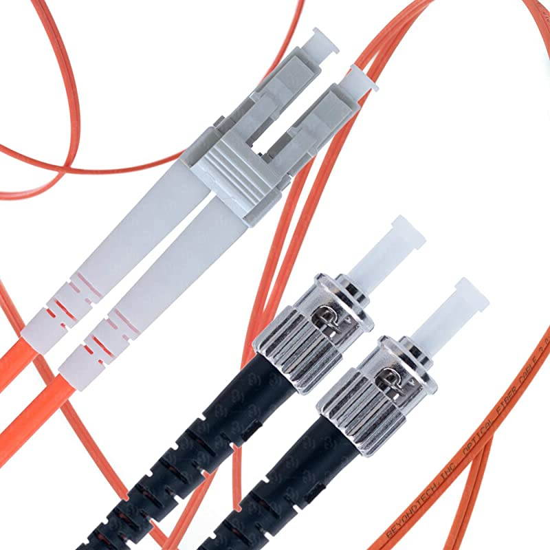 LC to ST Fiber Patch Cable Multimode Duplex 1m 328ft 50125um OM2  PureOptics Cable Series