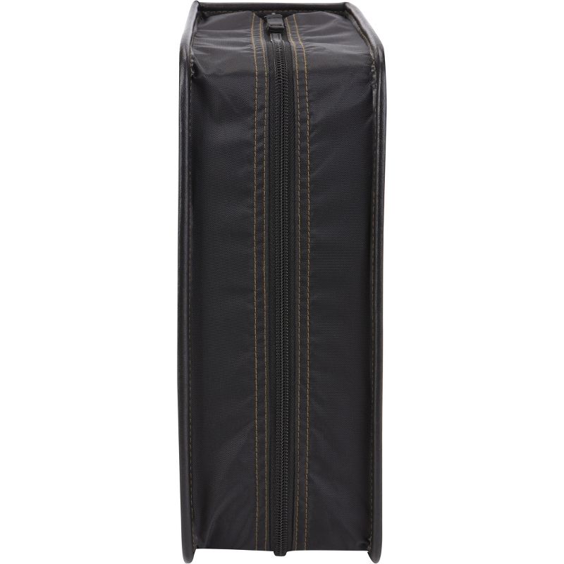 Case Logic 136 Capacity CD Wallet - Wallet - Faux Leather - Black - 136 CD/DVD