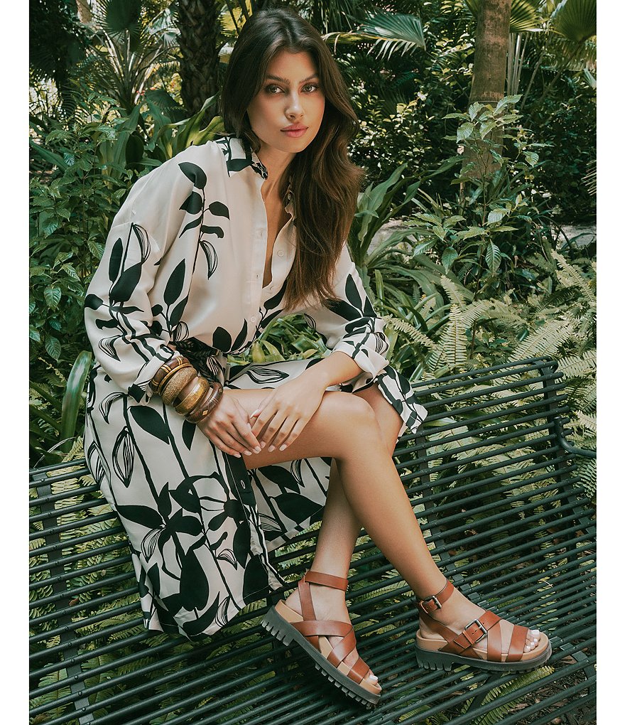 Sam Edelman Eleanora Leather Ankle Wrap Sandals