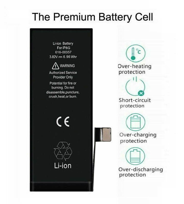 Replacement Battery For  iPhone 8  1821mAh Internal Li-ion With Tape