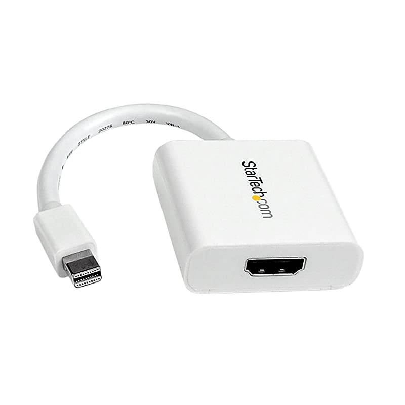 com Mini DisplayPort to HDMI Video Adapter Converter 1920x1200 White Mini DP to HDMI Adapter MF MDP2HDW