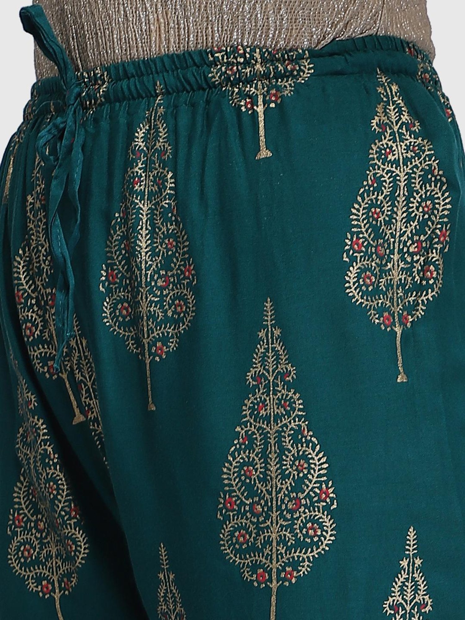Aditi Wasan Green Printed Palazzos