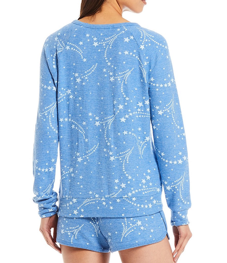 PJ Salvage Star Printed Peachy Jersey Knit Coordinating Sleep Top