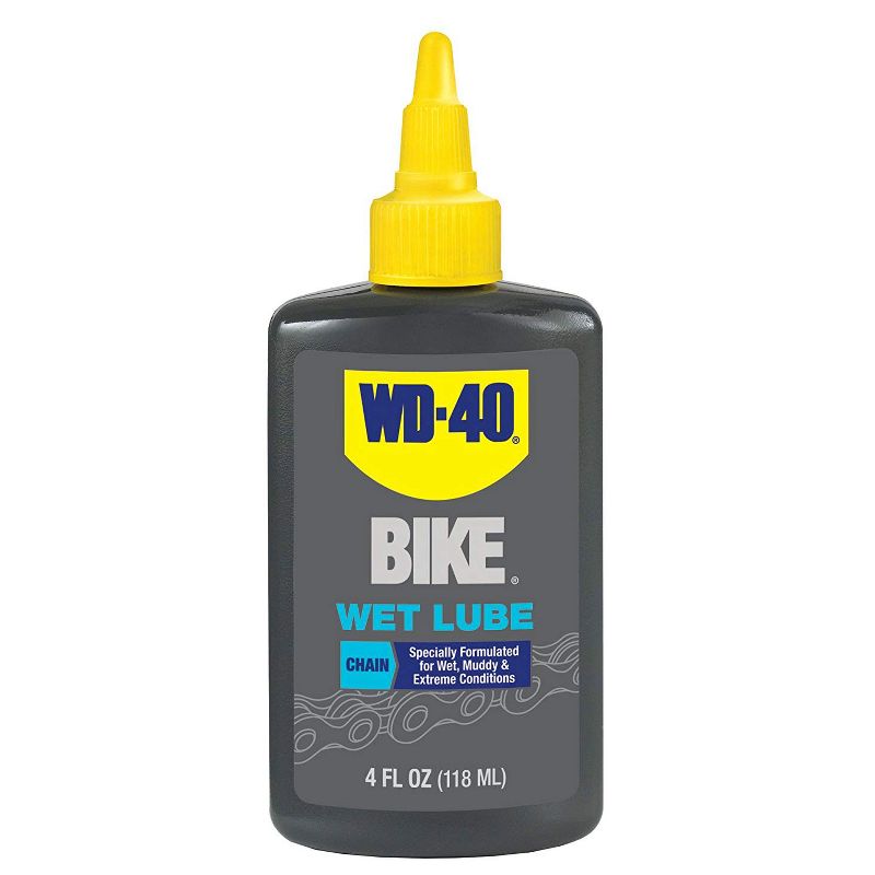 WD-40 BIKE 4 Ounce No Wax Wet and Muddy Condition Bike Chain Wet Chain Lubricant