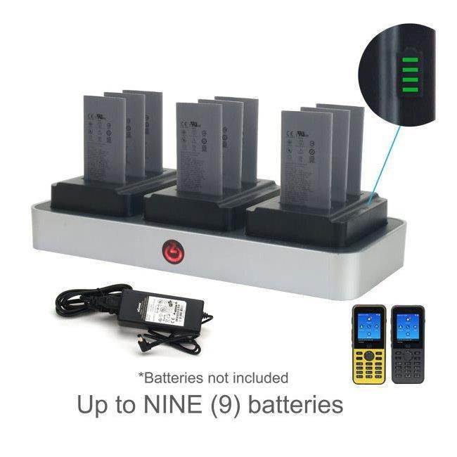 Zcover CI821U3B-NA Desktop Multi-Battery Charger For Cisco 8821/8821-Ex For 9 Batteries. Charger Se