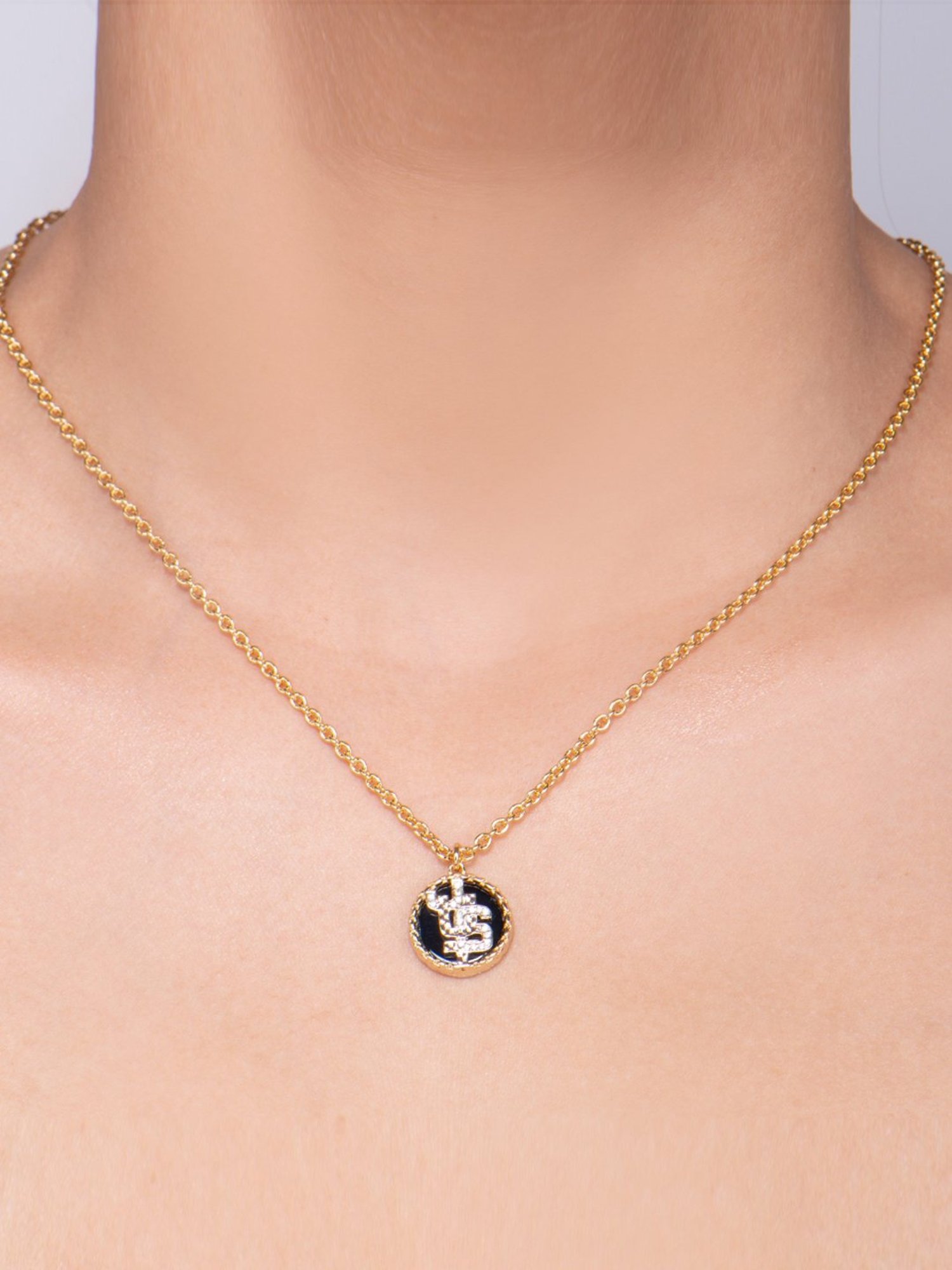 Just Cavalli Golden Linea Logo Princess Necklace - Set of 4