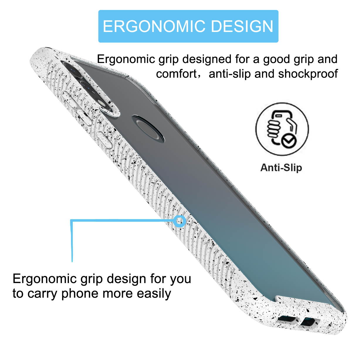 Moto E 2020 Case, Motorola Moto E2020 Phone Case, Tekcoo Shock Absorbing Rugged Shockproof Crystal Clear Hard Case Full Body Protective Sturdy Cover TPU Shell Bumper Cases for Moto E 2020, White