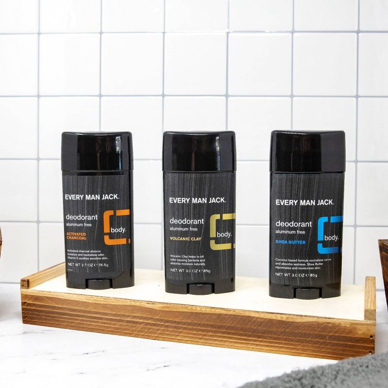 Every Man Jack Activated Charcoal Deodorant - 2.7oz