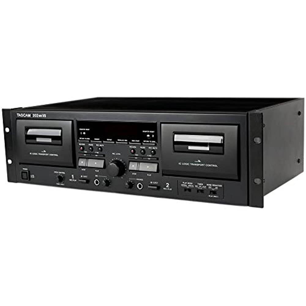 Tascam 202MKVII Rackmount USB Dual Cassette Deck