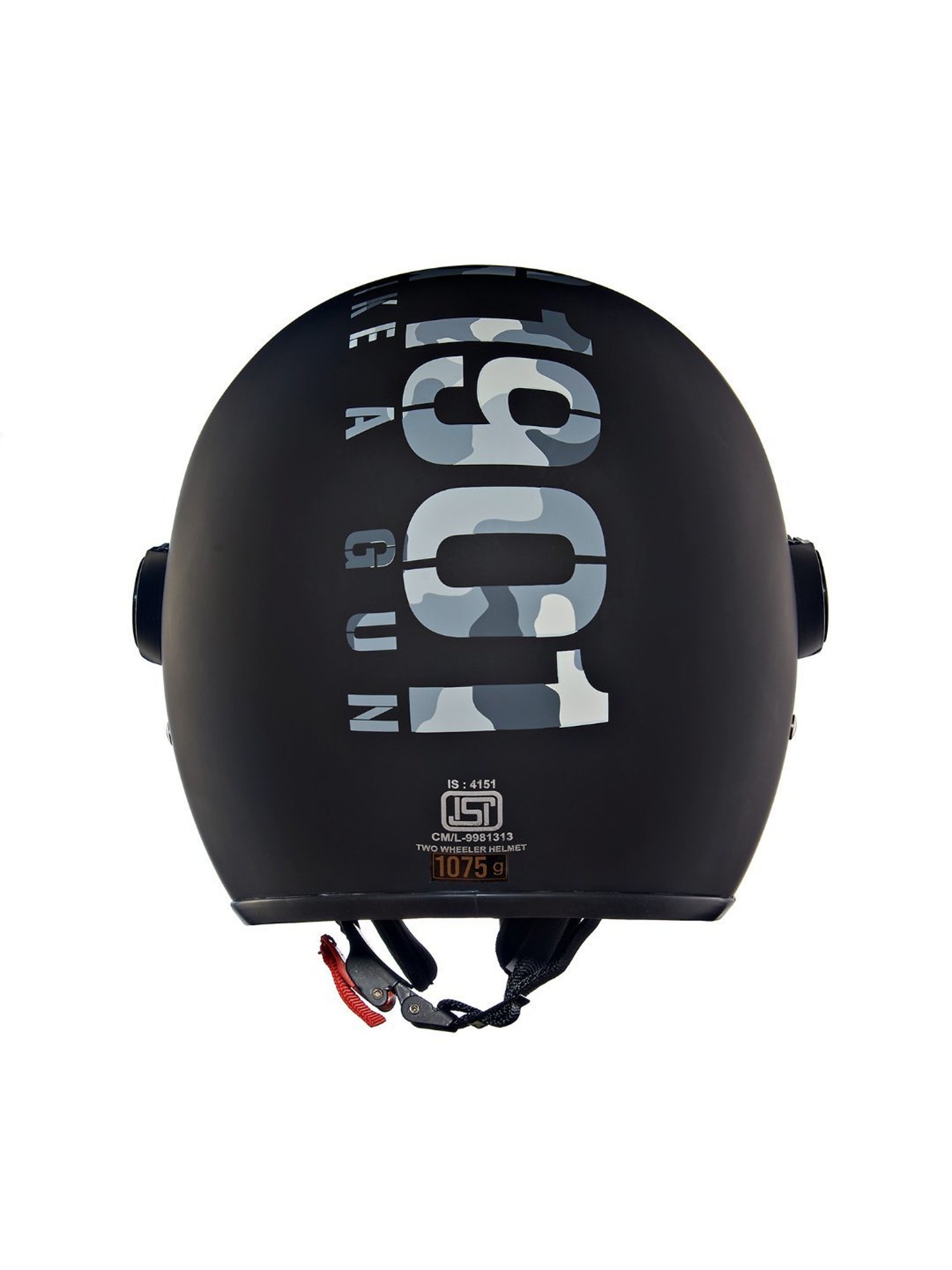 Royal Enfield Matt Black Camo Coopter Camo MLG Open Face Helmet - XL