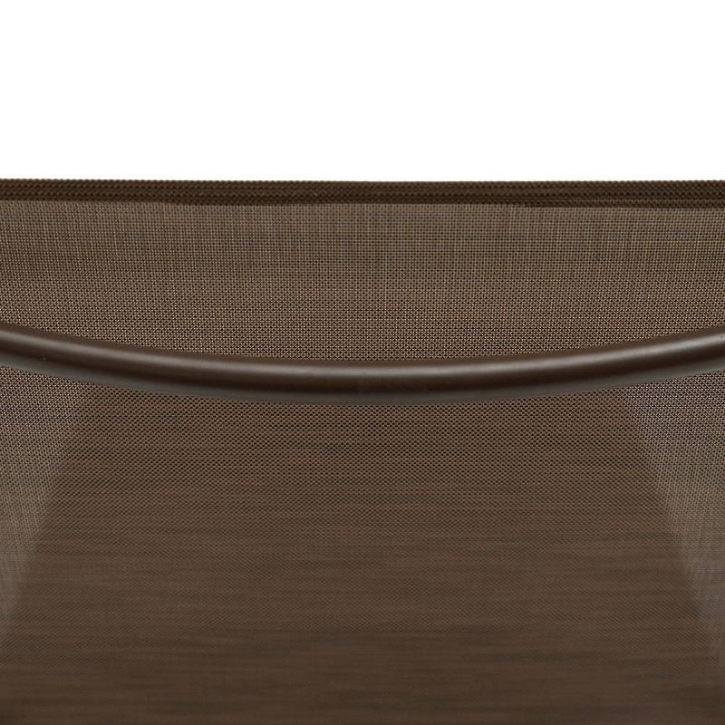 3pc Outdoor Adjustable Chaise Lounge Chairs & Table - Brown - Crestlive Products