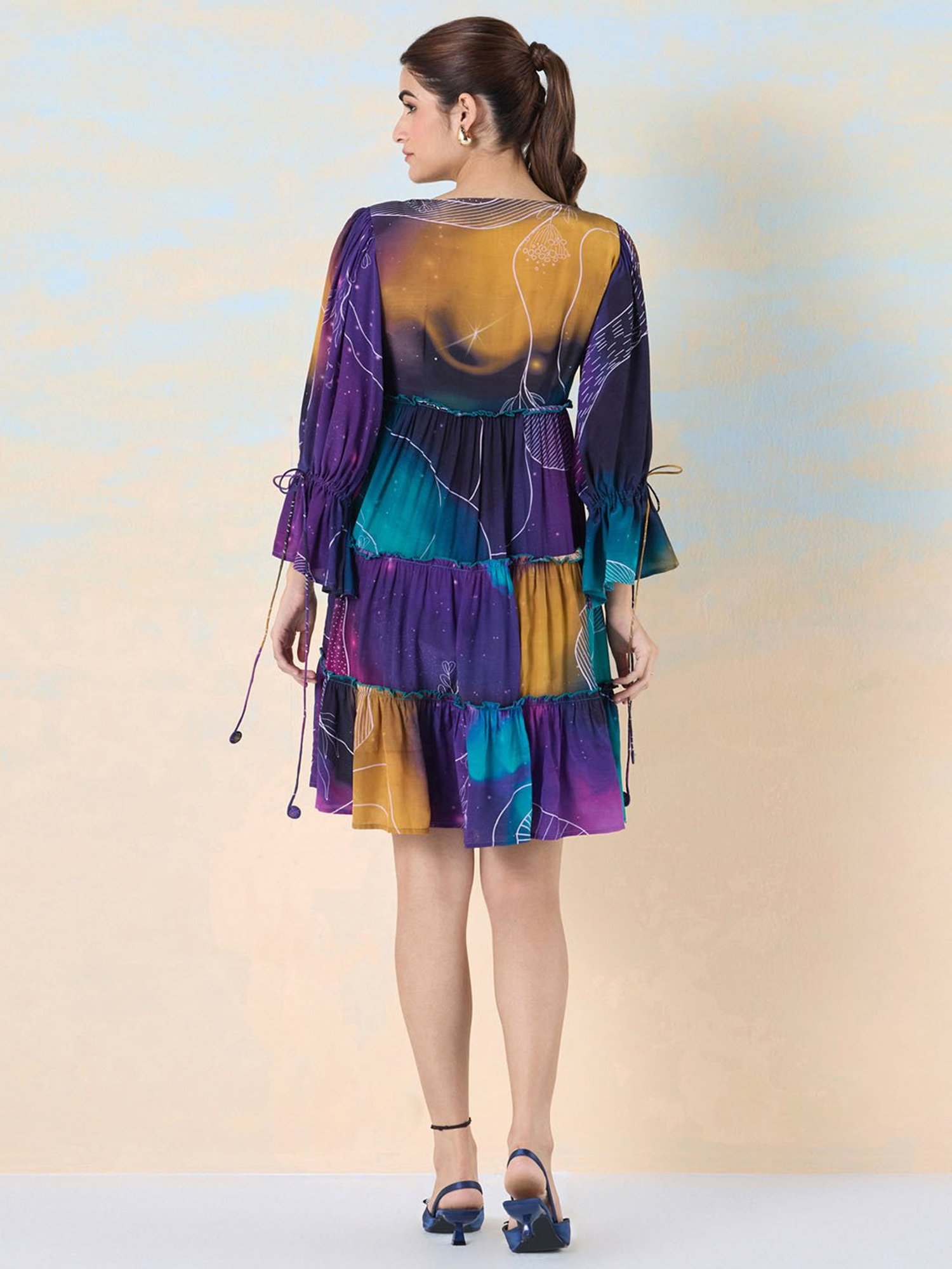 navyasa by liva Multicolor Printed Ethnic Dress