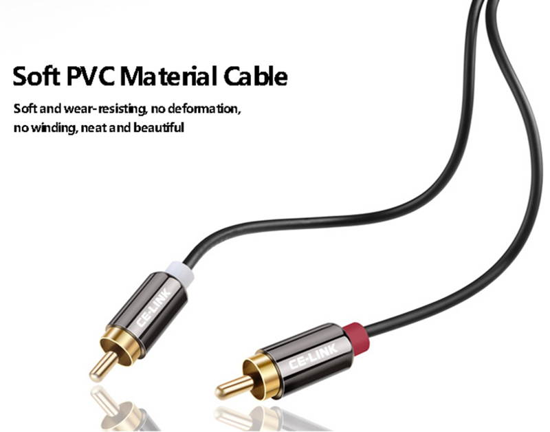 CE-LINK 3.5MM AUX to 2 RCA Audio Cable 1.5M/5M