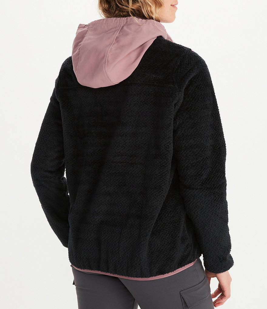 Marmot Homestead Fleece Stand Collar Neck Long Sleeve Hoodie Pullover