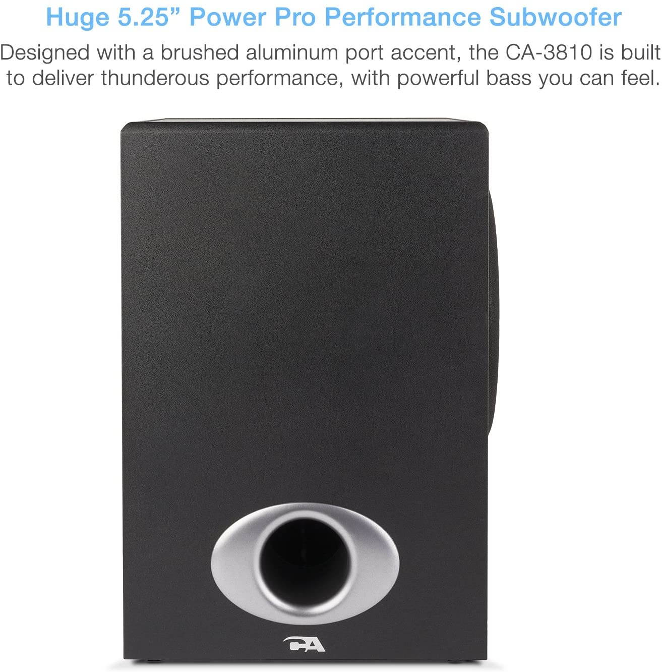 High Power 2.1 Subwoofer Speaker System with 80W of Power &ndash; Perfect for Gaming, Movies, Music, and Multimedia Sound Solutions