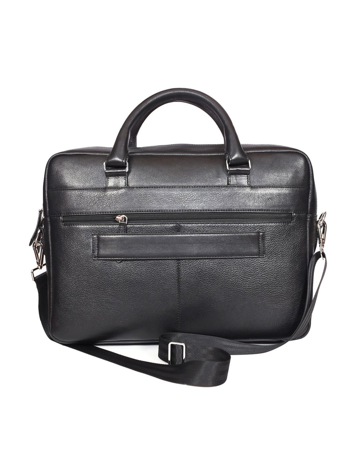 Priority Black Synthetic Large Messenger Bag