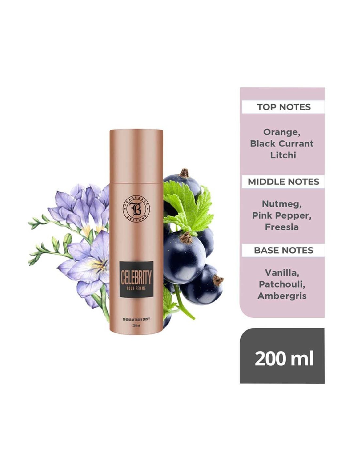 Fragrance & Beyond Elusive and Celebrity Deodorant Body Spray for Women Pack of 2