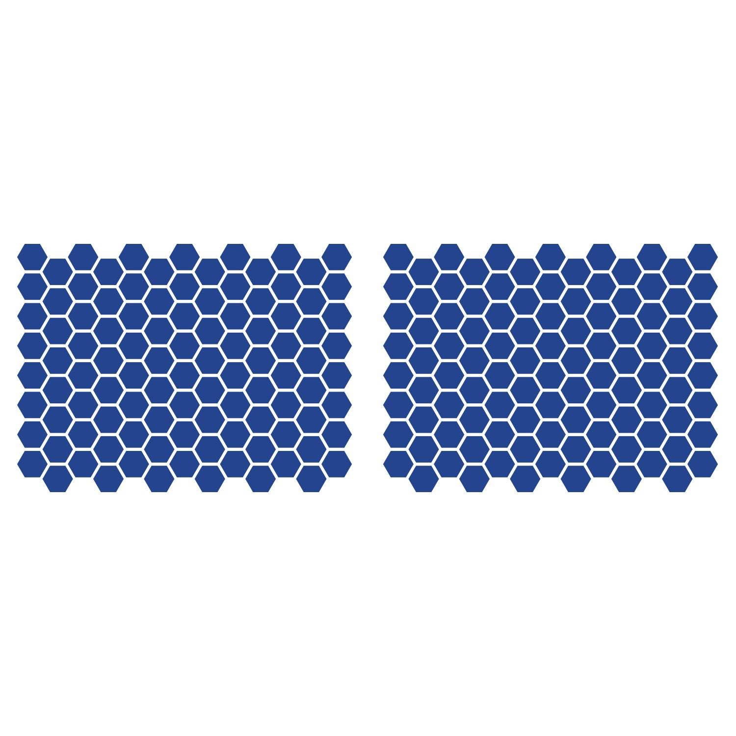 LiteMark 1 Inch Blue Hexagon Decals - Pack of 208