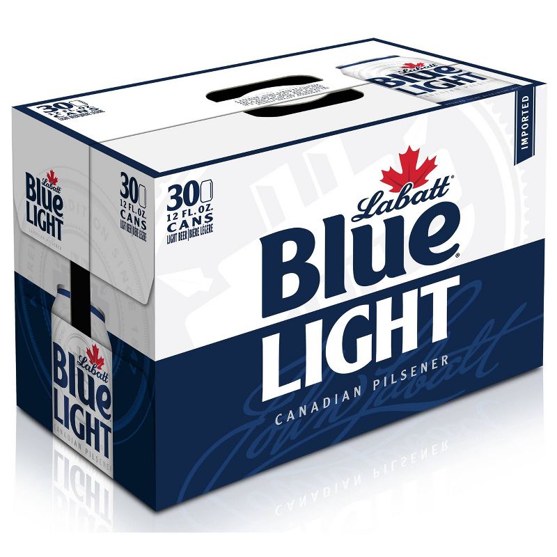 Labatt Blue Light Canadian Pilsener Beer - 30pk/12 fl oz Cans