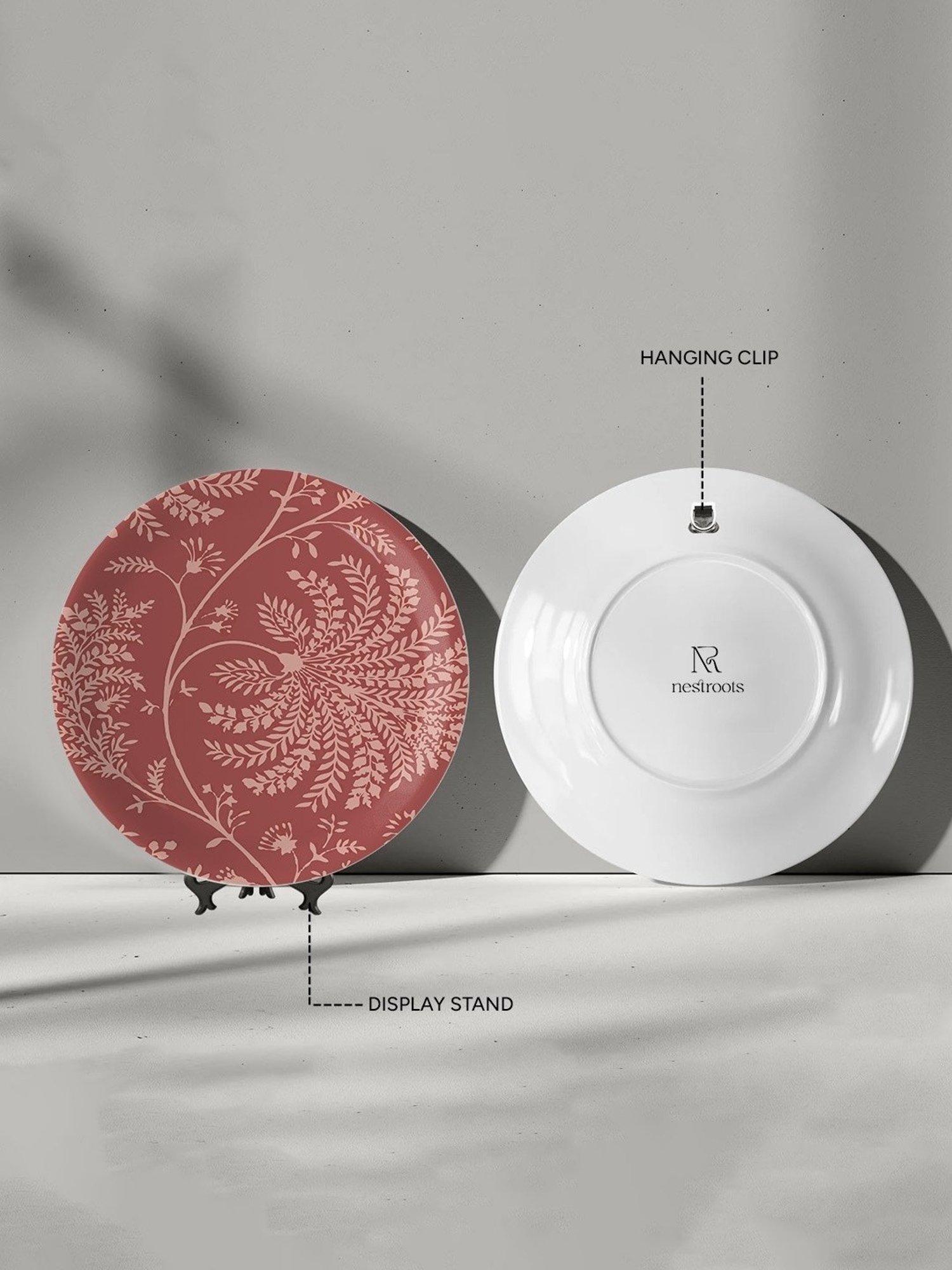 Nestroots Bohemian Floral Multicolor Porcelain Wall Plate