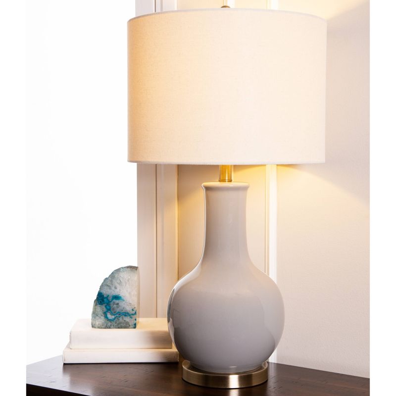Maybury Ceramic Table Lamp Gray  - Abbyson Living