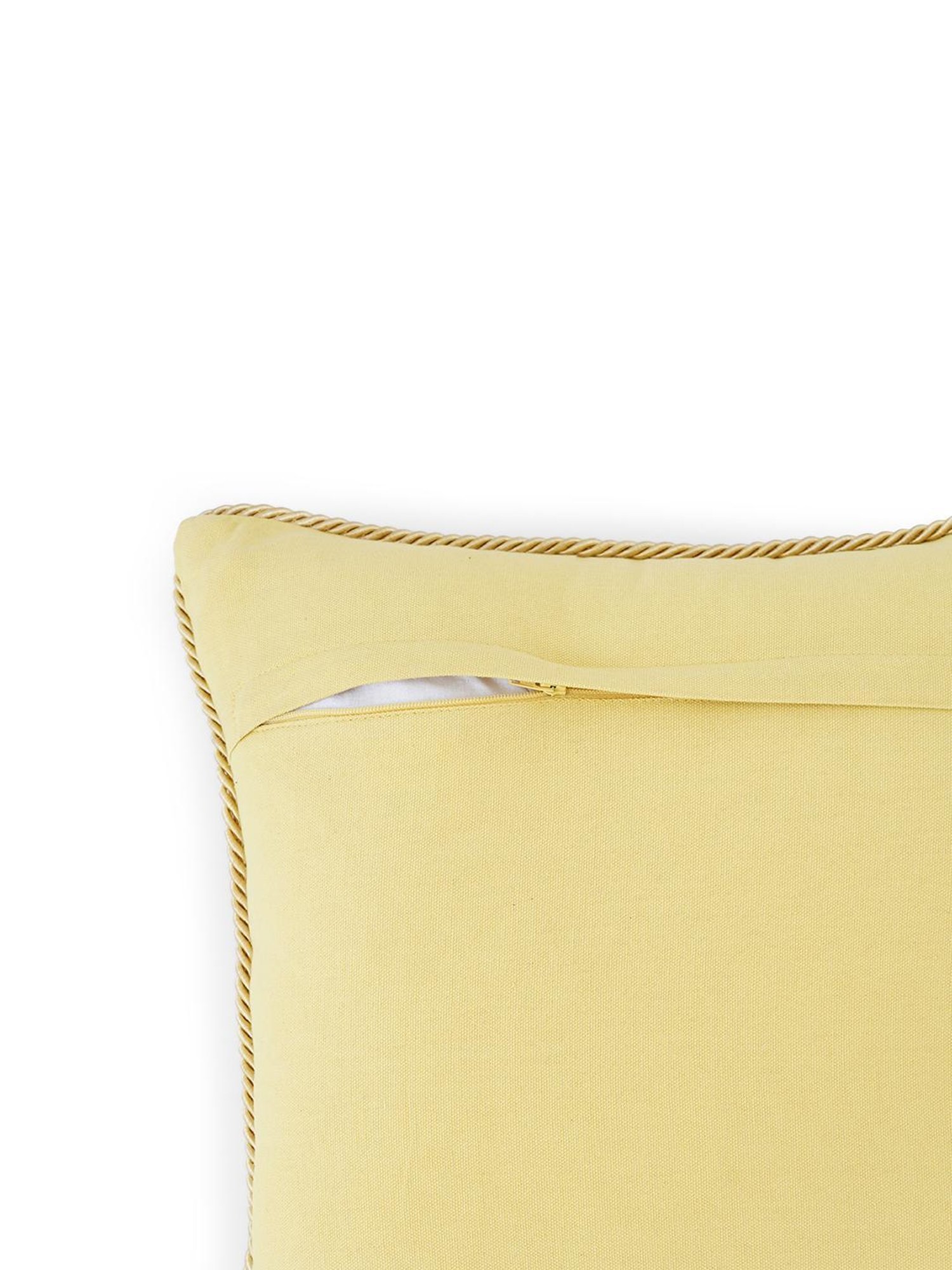 Pure Home and Living Red Viscose Velvet Embroidery Cushion Cover