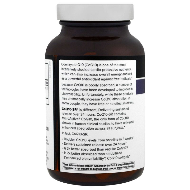 Quality of Life Labs CoQ10-SR, 100 mg, 60 Vegicaps, Dietary Supplements