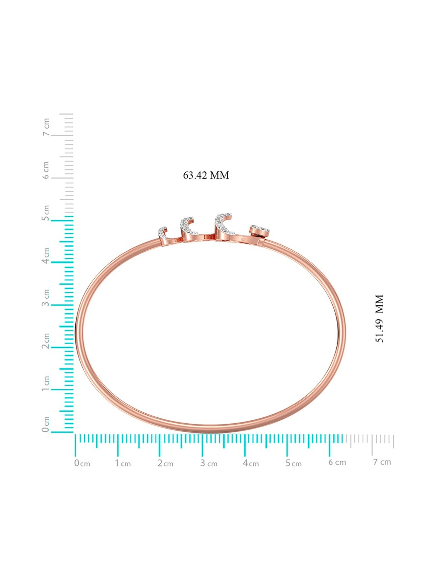 Mia by Tanishq Cupid Charm 14k Gold & Diamond Bracelet for Women