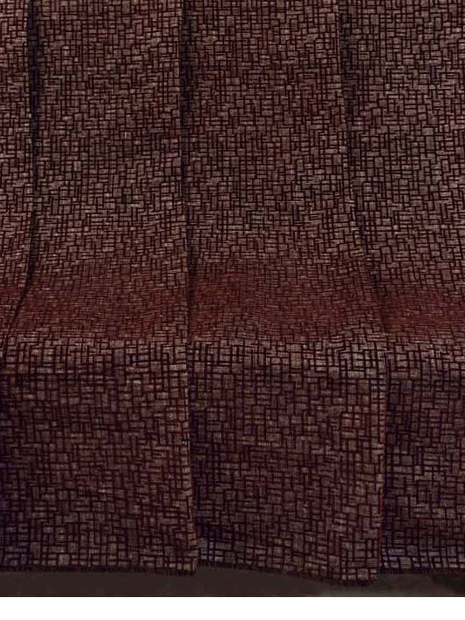 Nestasia Red & Cream Chevron Cotton Knitted Throw blanket with texture for Living Room or Bedroom