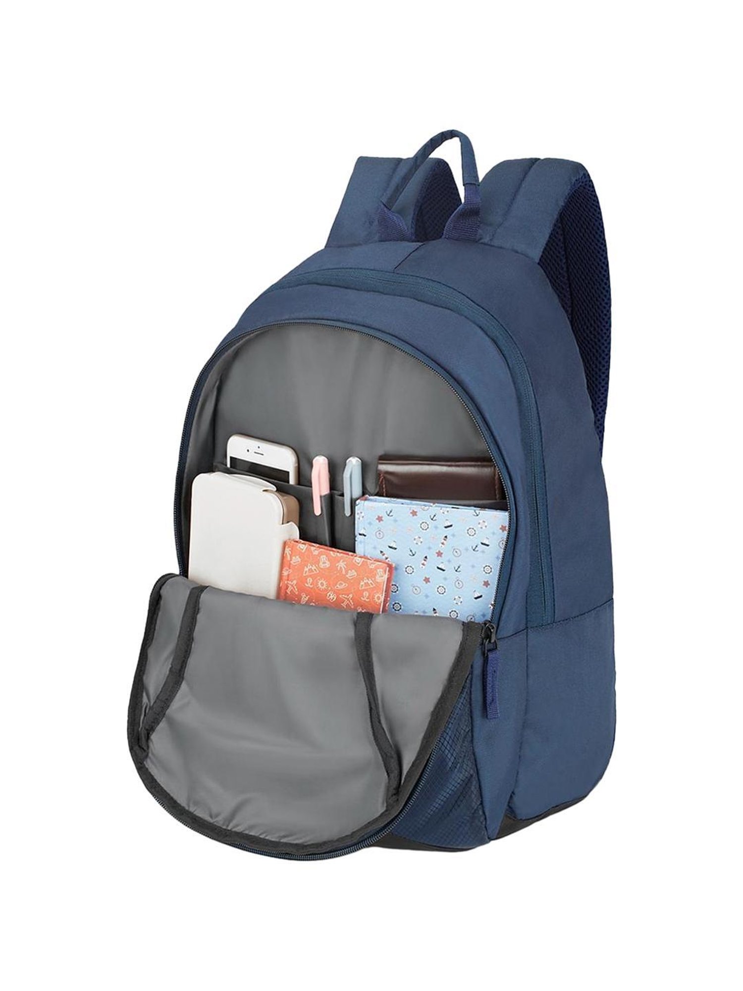 United Colors of Benetton Skylar 18 Ltrs Navy Medium Laptop Backpack