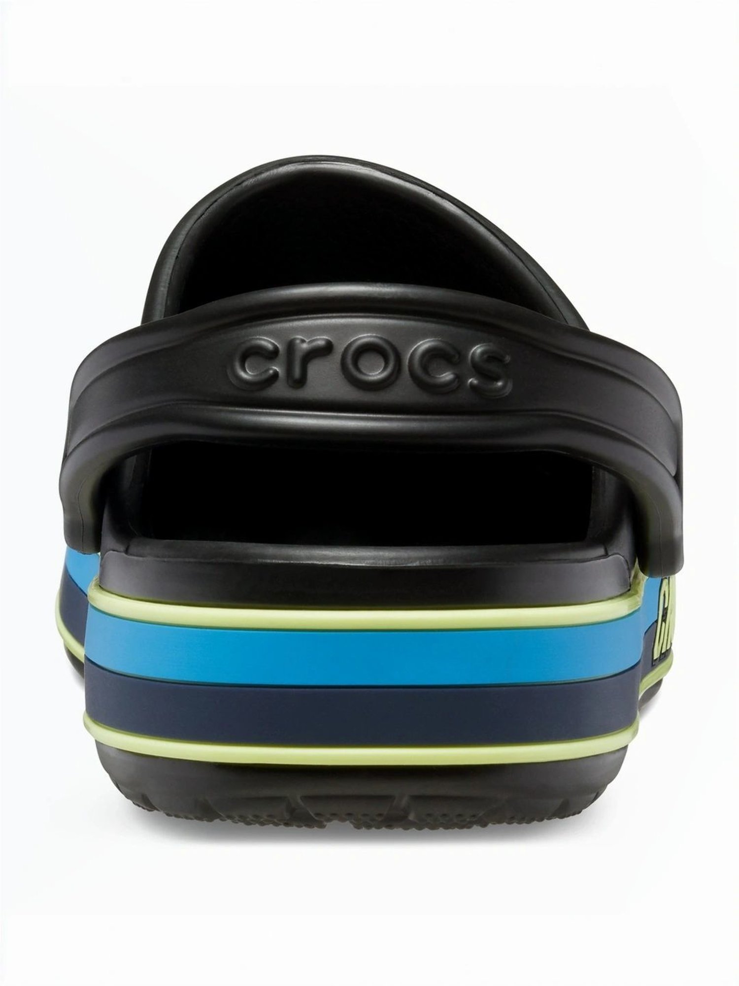 Crocs Kids Bayaband Black Back Strap Clogs