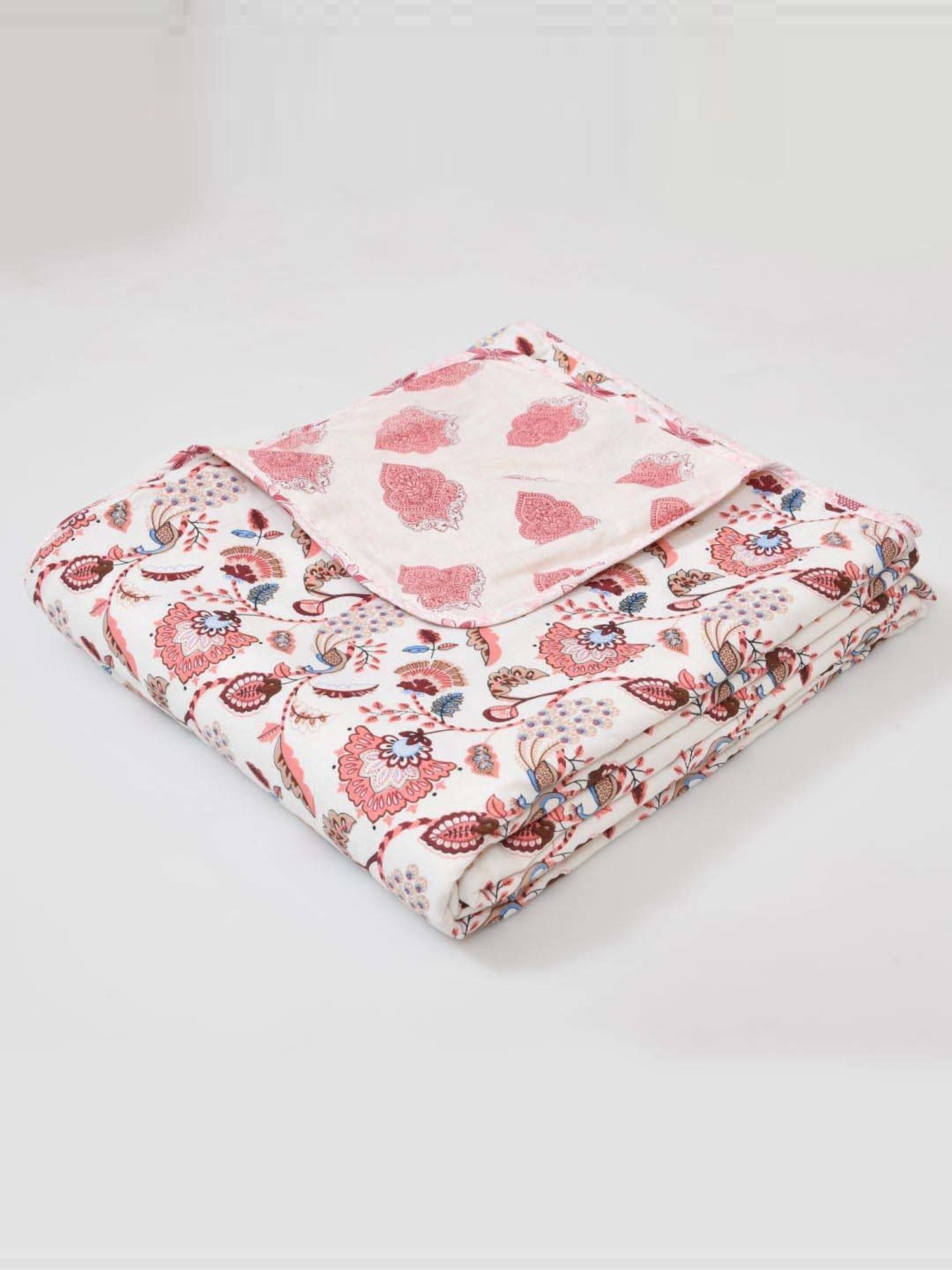 JaipurFabric Light Pink Cotton 150 GSM Reversible Ac Dohar