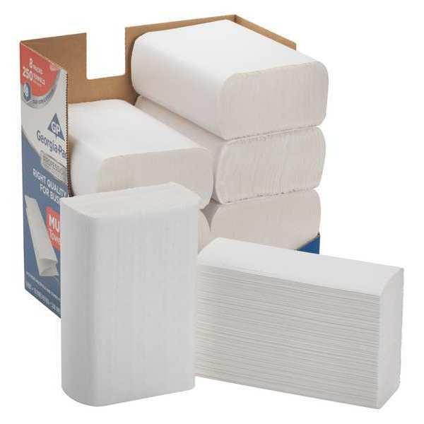 Georgia Pacific 2212014, Professional Premium Paper Towels,M-Fold,9 2/5 x 9 1/5, 250/Bx, 8 Bx/Carton