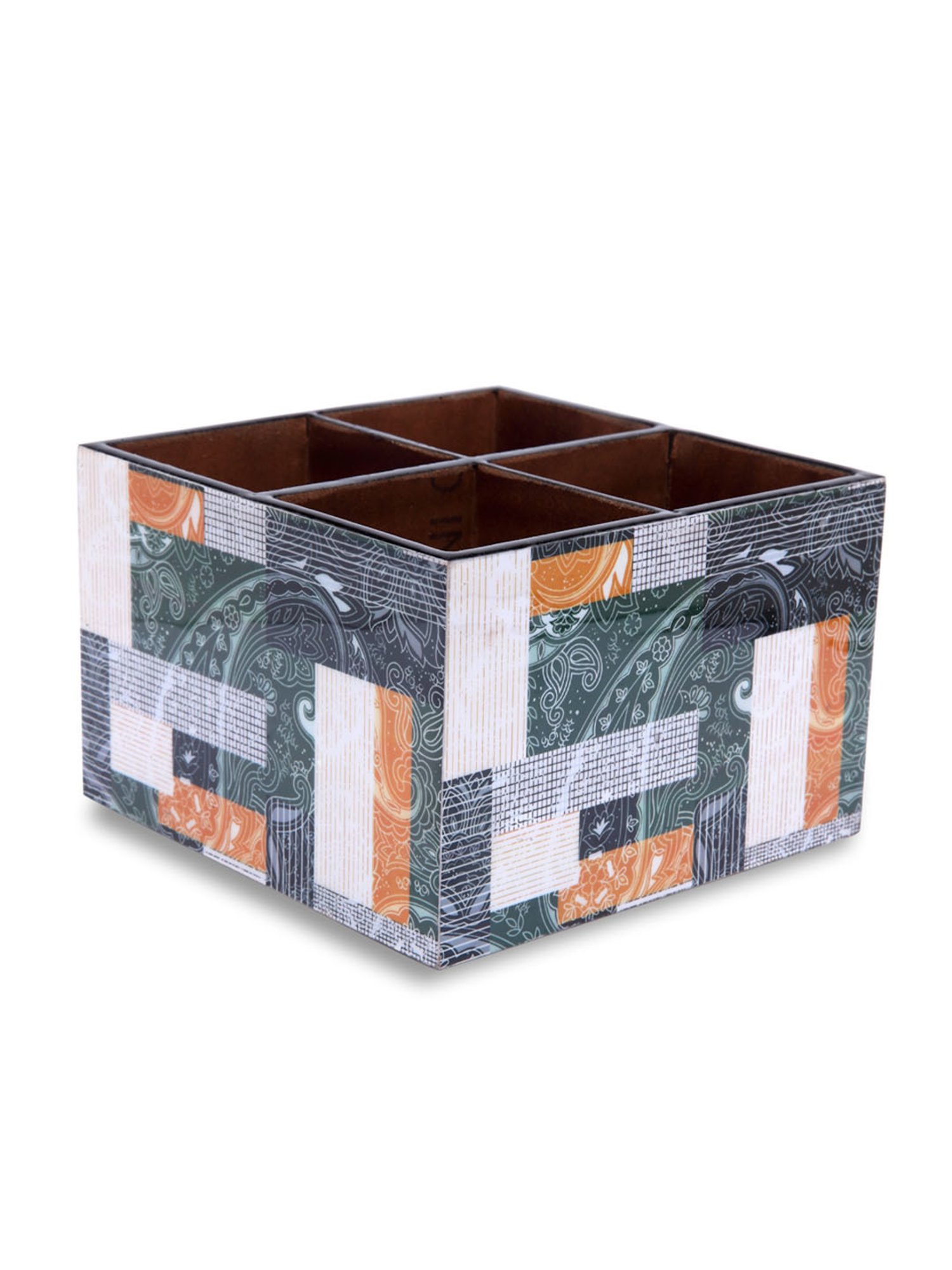 Romee Green Wood Printed Dining Essentials