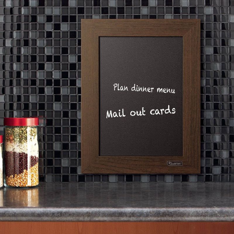 22" x 32" Cates Barn Door Wood Framed Chalkboard Rustic Brown - Kate and Laurel