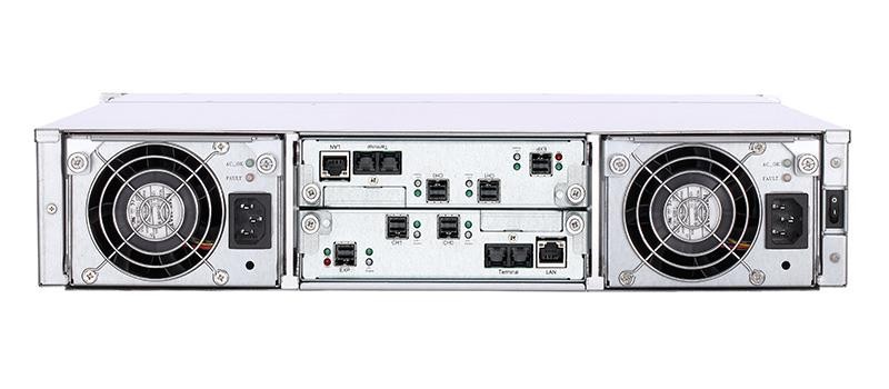 8-bay 3.5" SAS/SATA 6.0 Gb/s miniSAS Trayless Hotswap Tower Silver