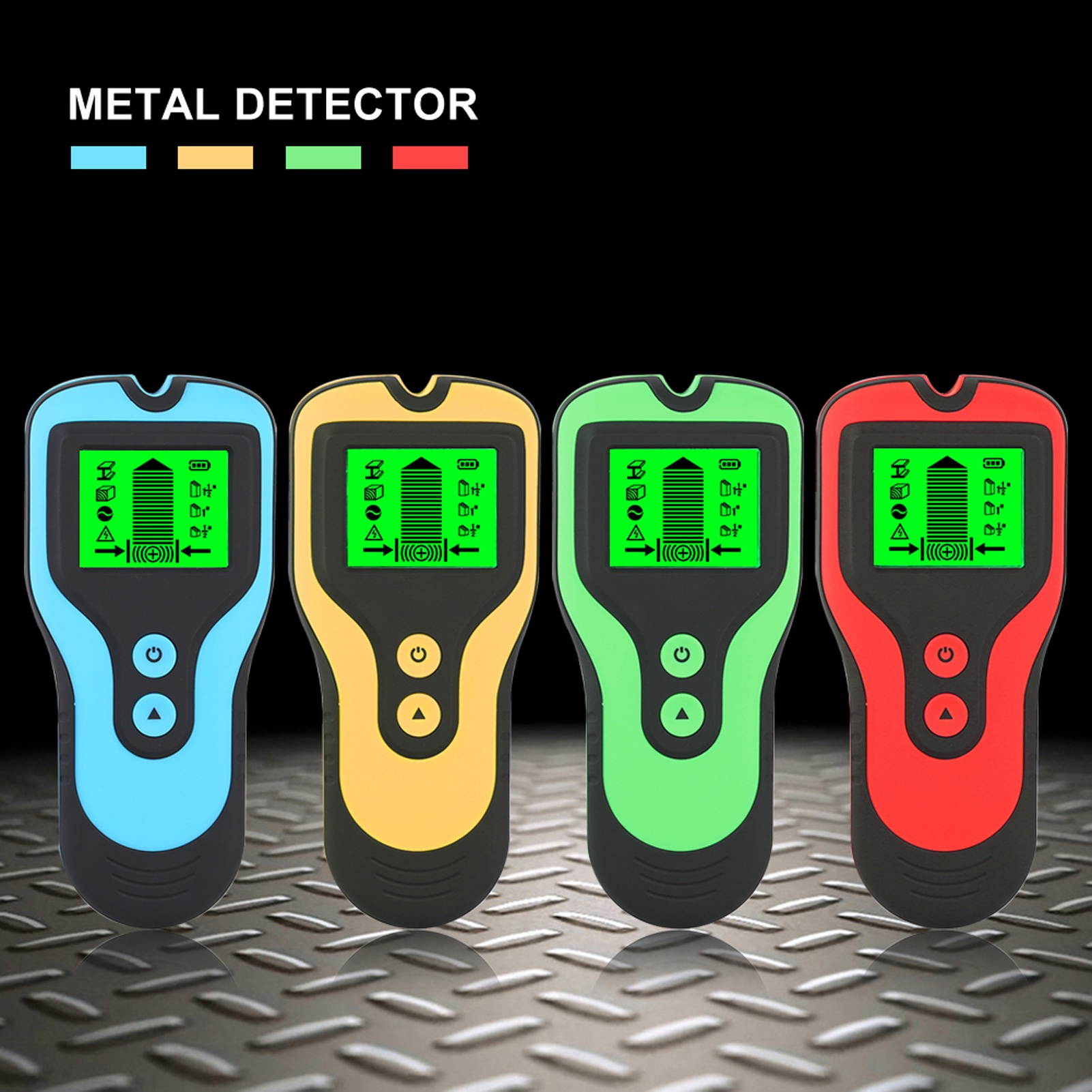 LCD Display Screen 3 In 1 Metal Detector Stud Sensors Scanner AC Voltage Live Wire Detector Multifunction Utility Tool