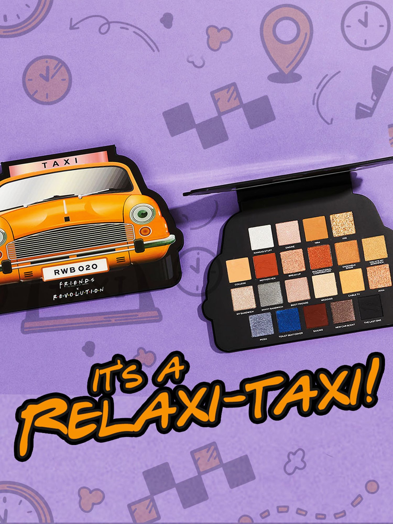 Makeup Revolution X Friends Take A Drive Eyeshadow Palette - 25.2 gm