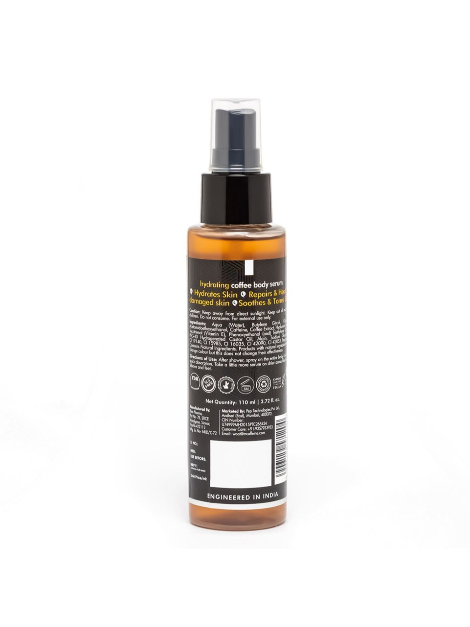 mCaffeine Hydrating Coffee Body Serum - 110 ml