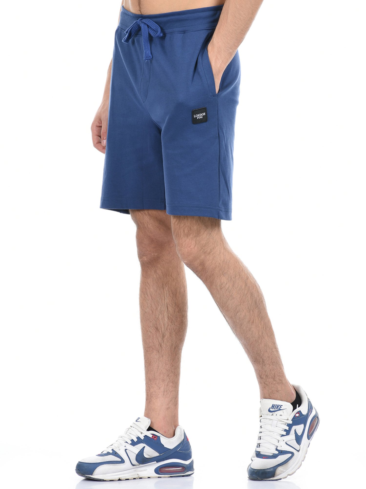 London Fog Blue  Regular Fit Shorts