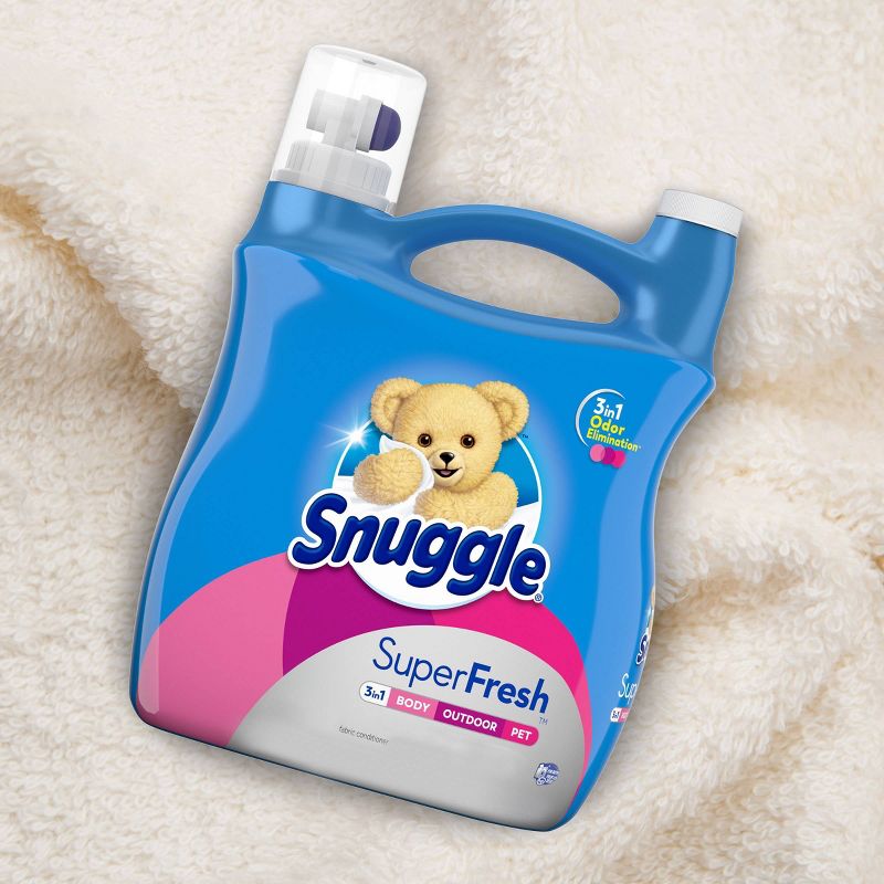 Snuggle Plus Super Fresh Liquid Fabric Softener, Spring Burst, 95 fl oz , 90 Loads