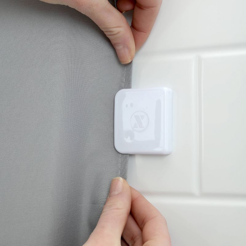 Adhesive Shower Curtain Clips White - Slipx Solutions