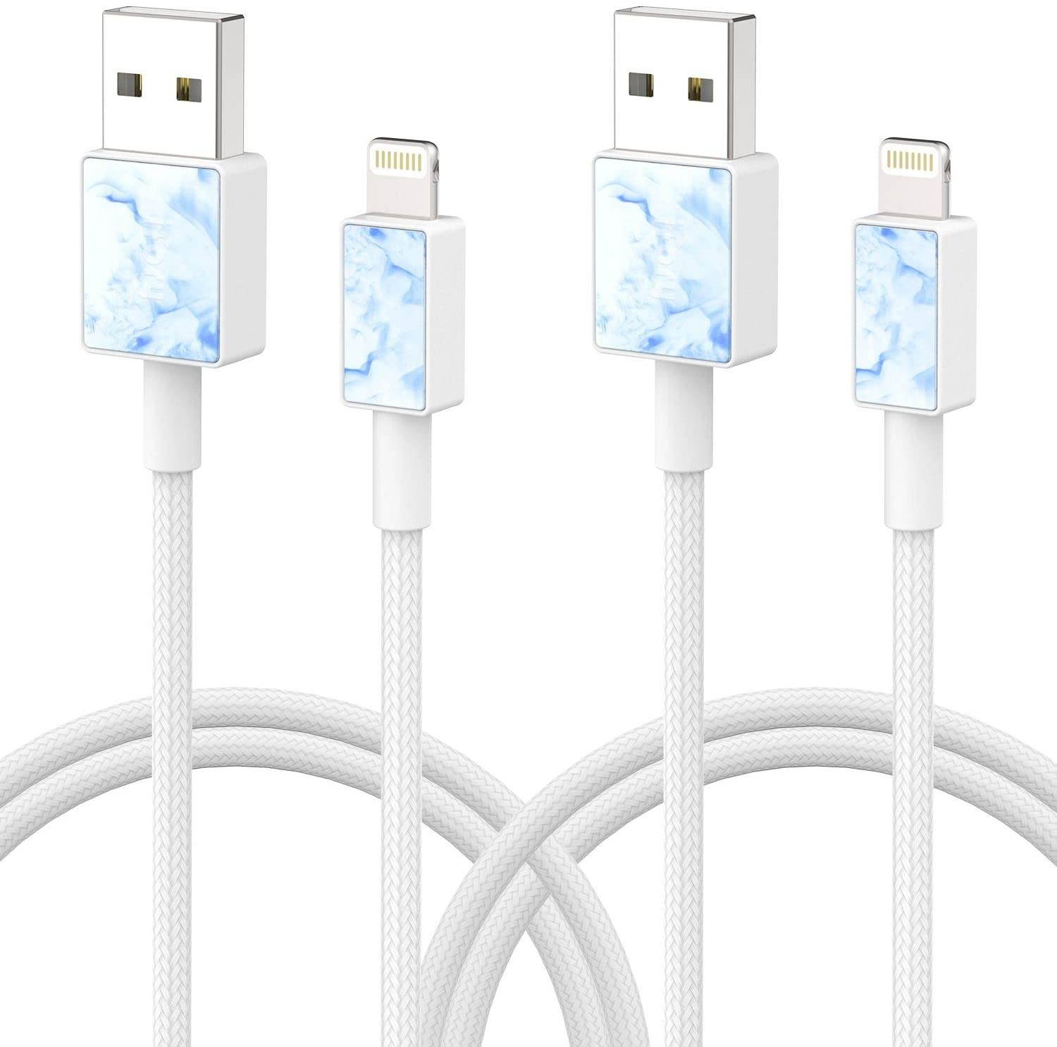 iFory Lightning Cable, iPhone Charger [Apple MFi Certified / 3ft 2 Pack/Sky Blue] Fast Charging Cord Compatible with iPhone 11 Pro Max, 11 Pro, X, Xs, Xr, Xs Max, 8/8 Plus, 7/7 Plus