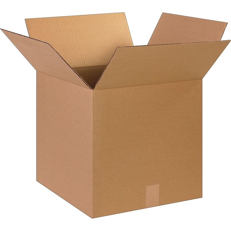 COASTWIDE 15 x 15 x 15 Shipping Boxes, 32 ECT, Brown 151515
