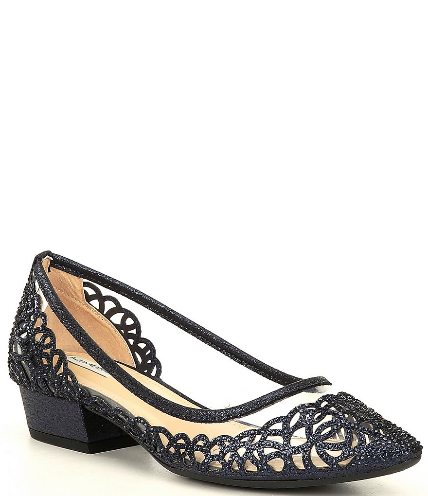 Pelle Moda Berlin Glitter Ankle Strap Pumps