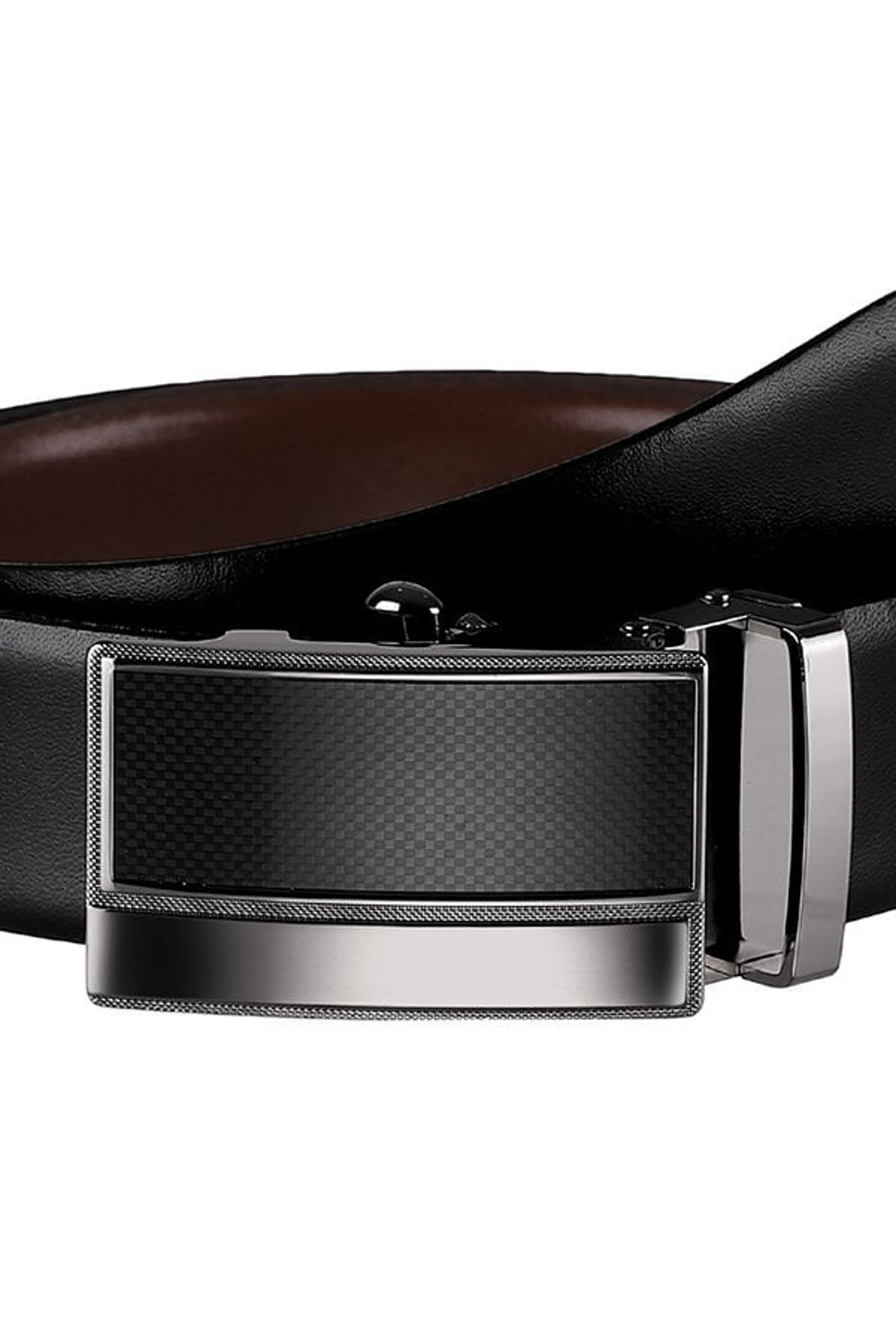 Kara Black & Brown Solid Leather Reversible Belt
