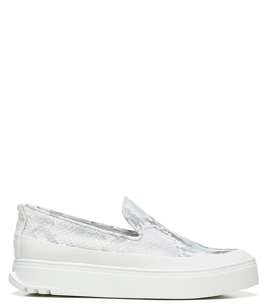 Sarto by Franco Sarto Debra2 Snake Print Leather Platform Slip Ons